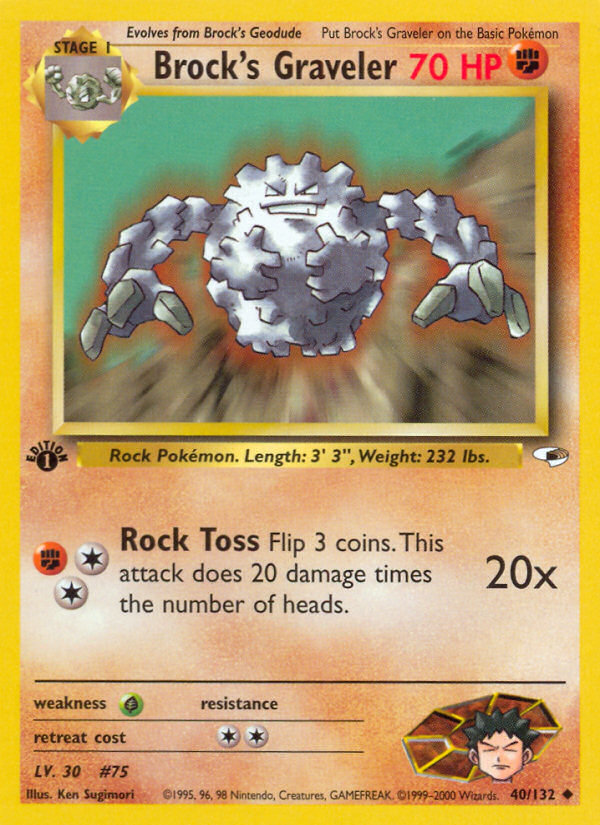 Brock's Graveler - Pokémon TCG Card