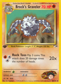 Brock's Graveler - pokemon TCG Card