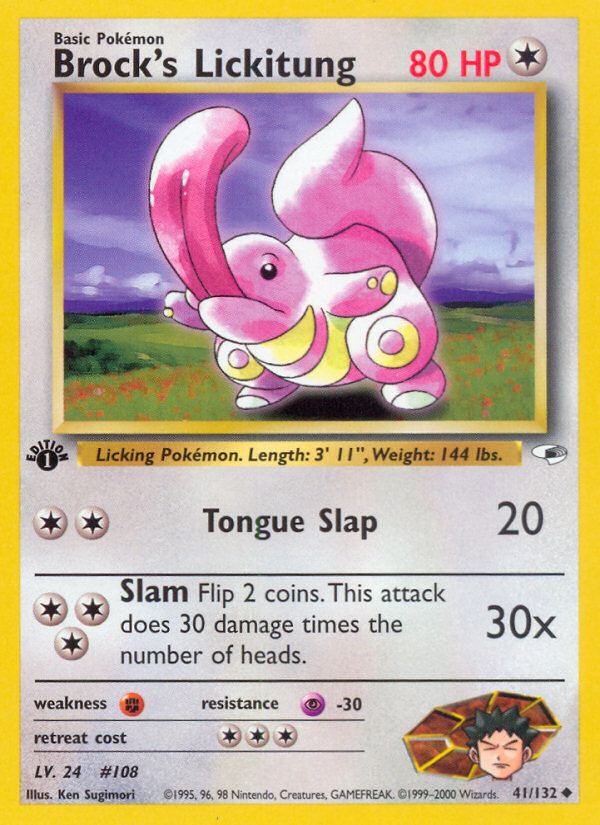 Brock's Lickitung - Pokémon TCG Card