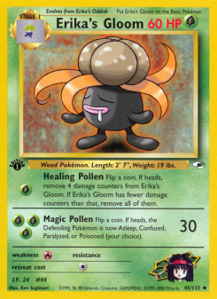 Erika's Gloom - pokemon TCG Card