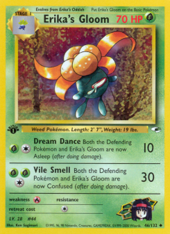 Erika's Gloom - pokemon TCG Card