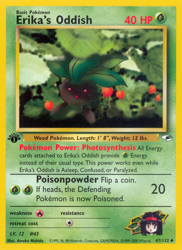 Erika's Oddish - Pokémon TCG Card