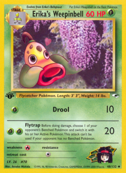 Erika's Weepinbell - pokemon TCG Card