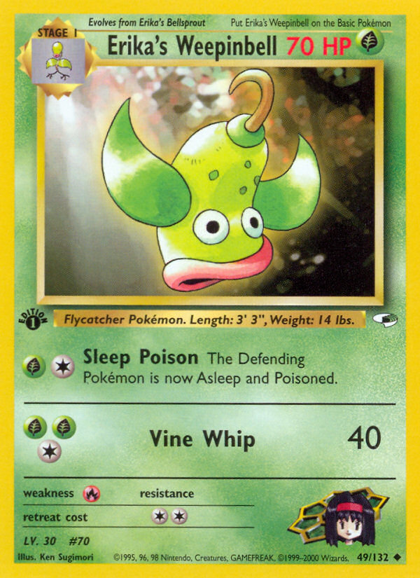 Erika's Weepinbell - Pokémon TCG Card