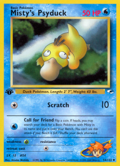 Misty's Psyduck - pokemon TCG Card