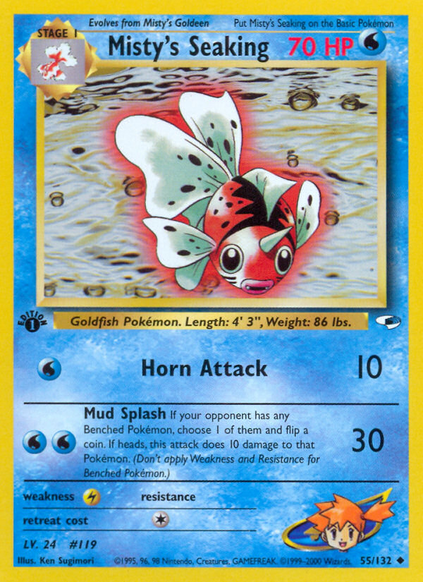 Misty's Seaking - Pokémon TCG Card