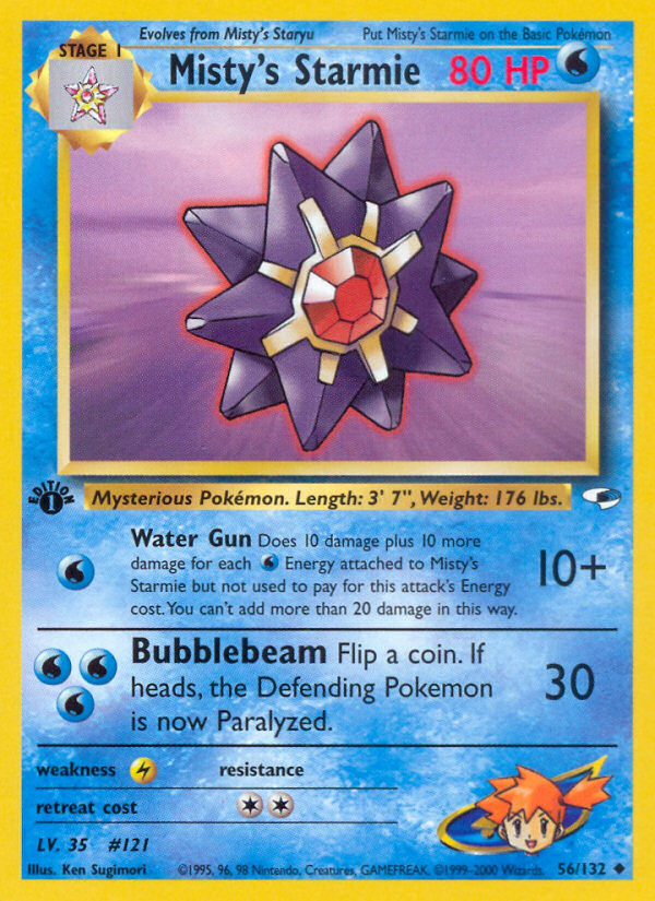 Misty's Starmie - Pokémon TCG Card