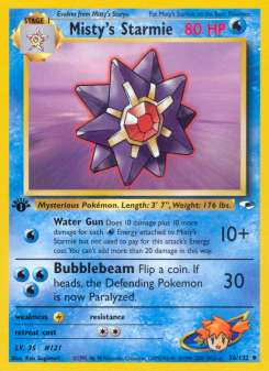Misty's Starmie - pokemon TCG Card