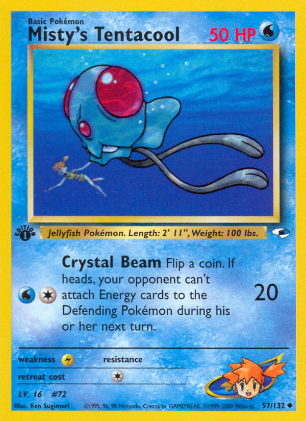 Misty's Tentacool - Pokémon TCG Card