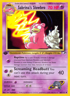 Sabrina's Slowbro - pokemon TCG Card