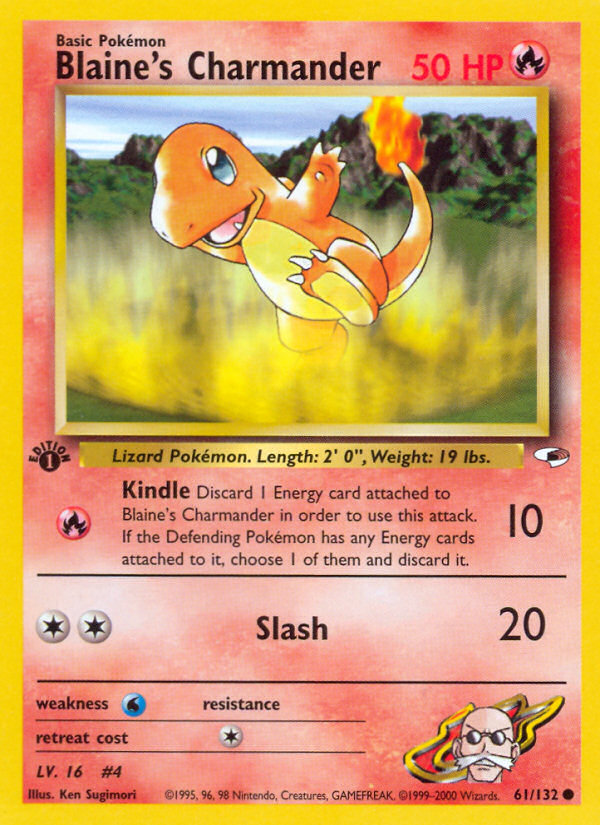 Blaine's Charmander - Pokémon TCG Card