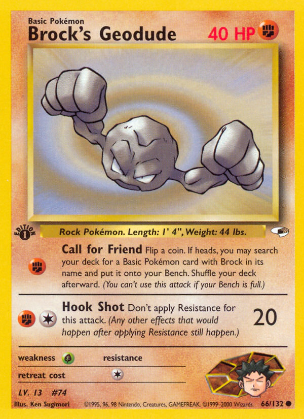 Brock's Geodude - Pokémon TCG Card