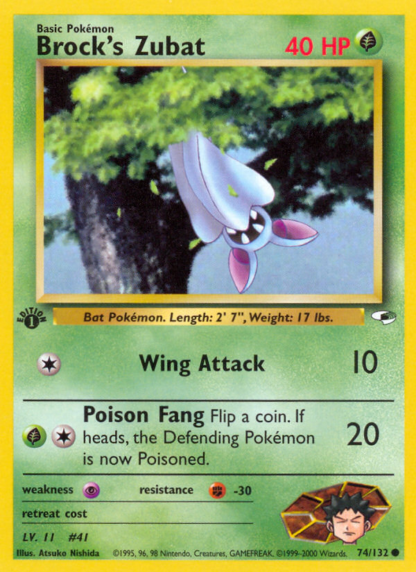 Brock's Zubat - Pokémon TCG Card