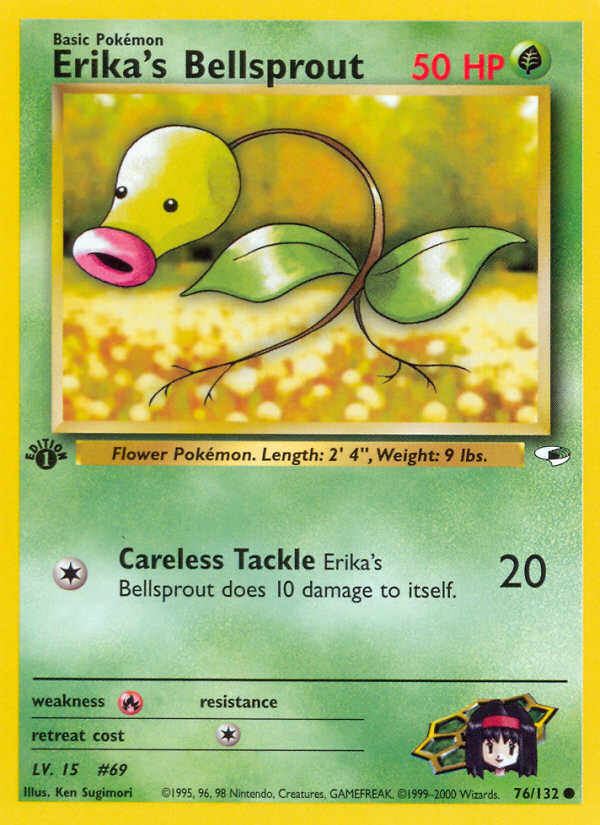 Erika's Bellsprout - Pokémon TCG Card