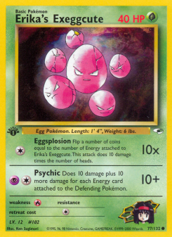 Erika's Exeggcute - pokemon TCG Card