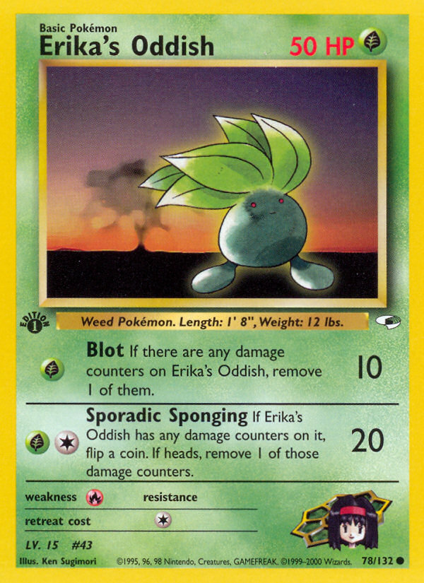 Erika's Oddish - Pokémon TCG Card