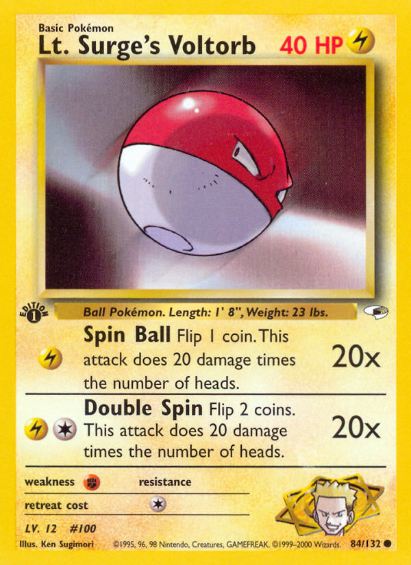 Lt. Surge's Voltorb - Pokémon TCG Card