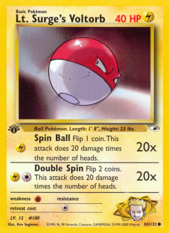 Lt. Surge's Voltorb - pokemon TCG Card