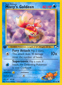 Misty's Goldeen - pokemon TCG Card