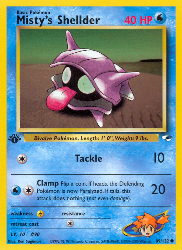 Misty's Shellder - Pokémon TCG Card
