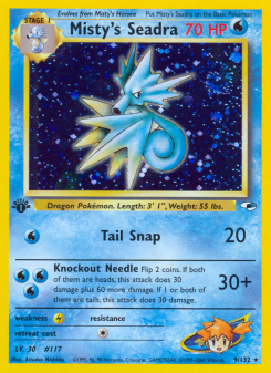 Misty's Seadra - pokemon TCG Card