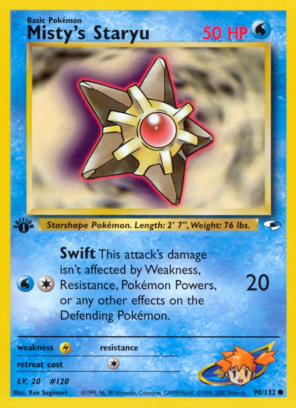 Misty's Staryu - Pokémon TCG Card