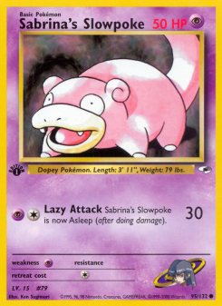 Sabrina's Slowpoke - pokemon TCG Card