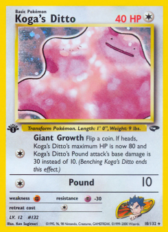 Koga's Ditto - pokemon TCG Card