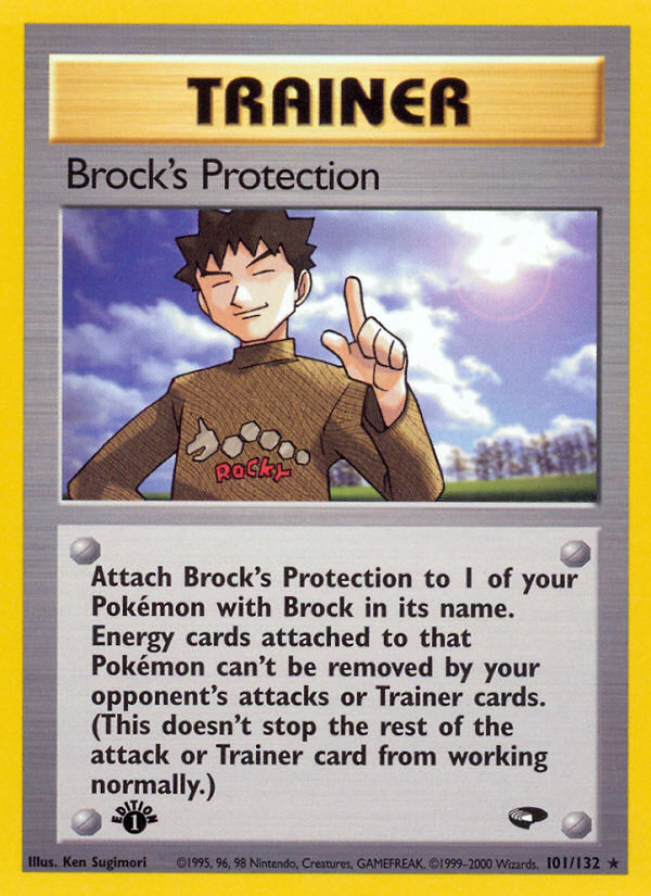 Brock's Protection - Pokémon TCG Card