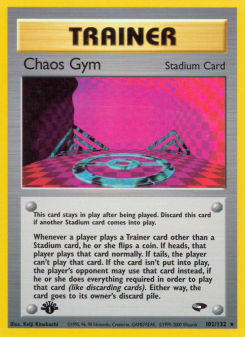 Chaos Gym - pokemon TCG Card