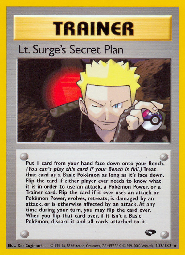 Lt. Surge's Secret Plan - Pokémon TCG Card