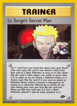 Lt. Surge's Secret Plan - pokemon TCG Card