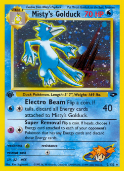 Misty's Golduck - pokemon TCG Card