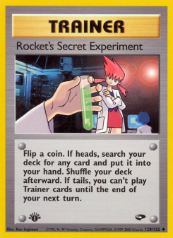 Rocket's Secret Experiment - pokemon TCG Card