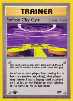 Saffron City Gym - pokemon TCG Card