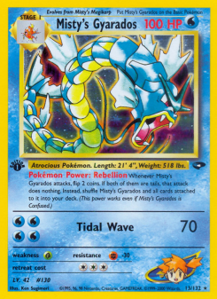 Misty's Gyarados - pokemon TCG Card