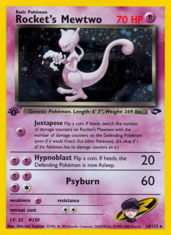 Rocket's Mewtwo - pokemon TCG Card