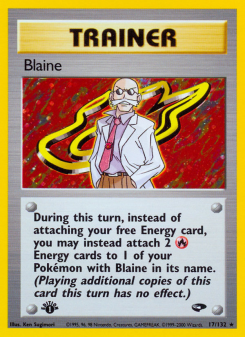 Blaine - pokemon TCG Card