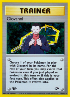 Giovanni - pokemon TCG Card