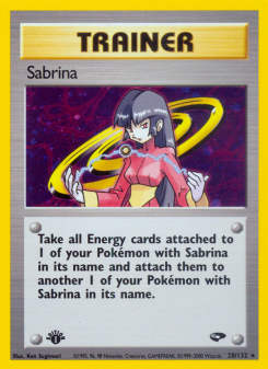 Sabrina - pokemon TCG Card