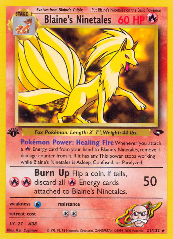Blaine's Ninetales - Pokémon TCG Card