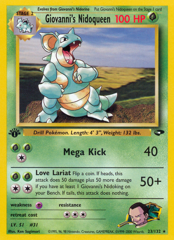 Giovanni's Nidoqueen - Pokémon TCG Card