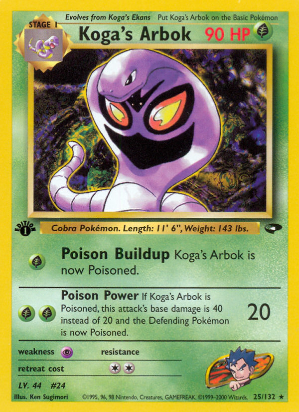 Koga's Arbok - Pokémon TCG Card