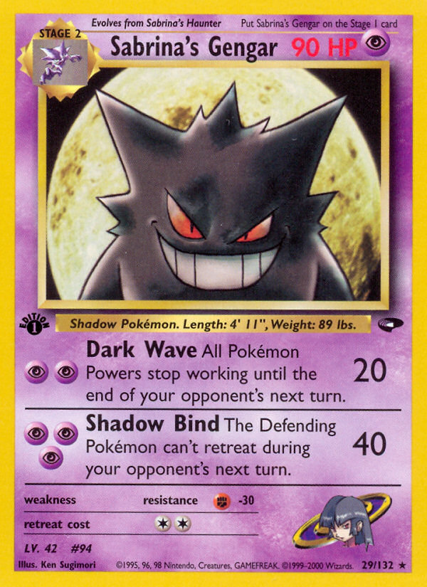 Sabrina's Gengar - Pokémon TCG Card