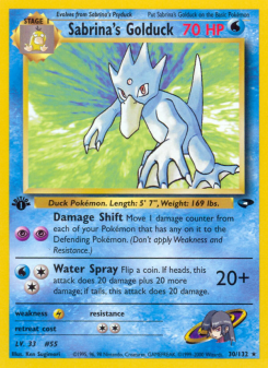 Sabrina's Golduck - pokemon TCG Card