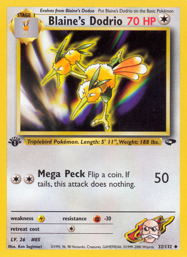 Blaine's Dodrio - Pokémon TCG Card