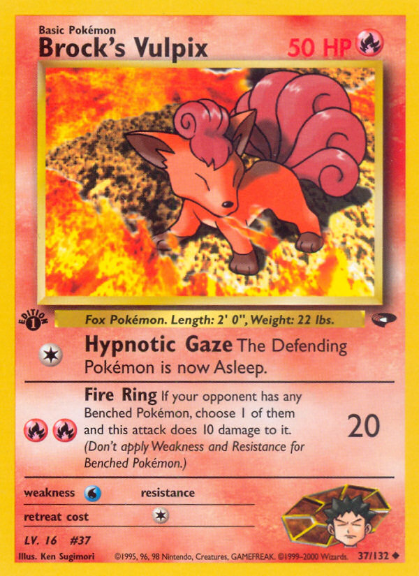Brock's Vulpix - Pokémon TCG Card