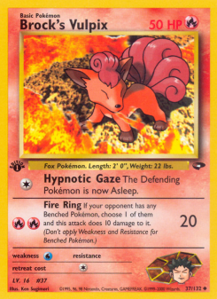 Brock's Vulpix - pokemon TCG Card