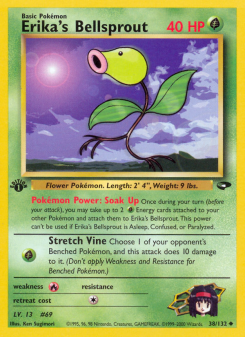 Erika's Bellsprout - pokemon TCG Card