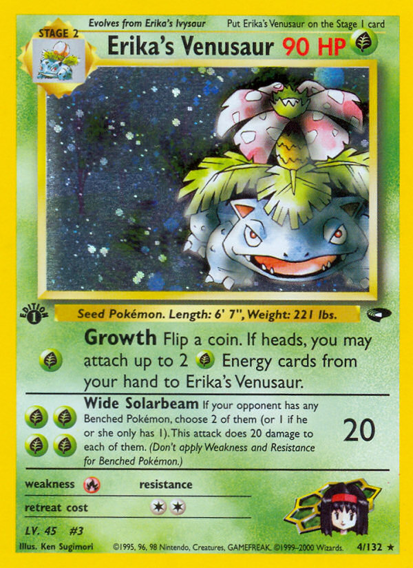 Erika's Venusaur - Pokémon TCG Card